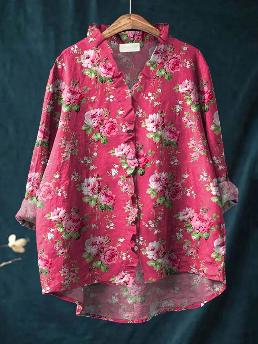 Blusa Elegante – Aurora – Ampia con Balze Femminili