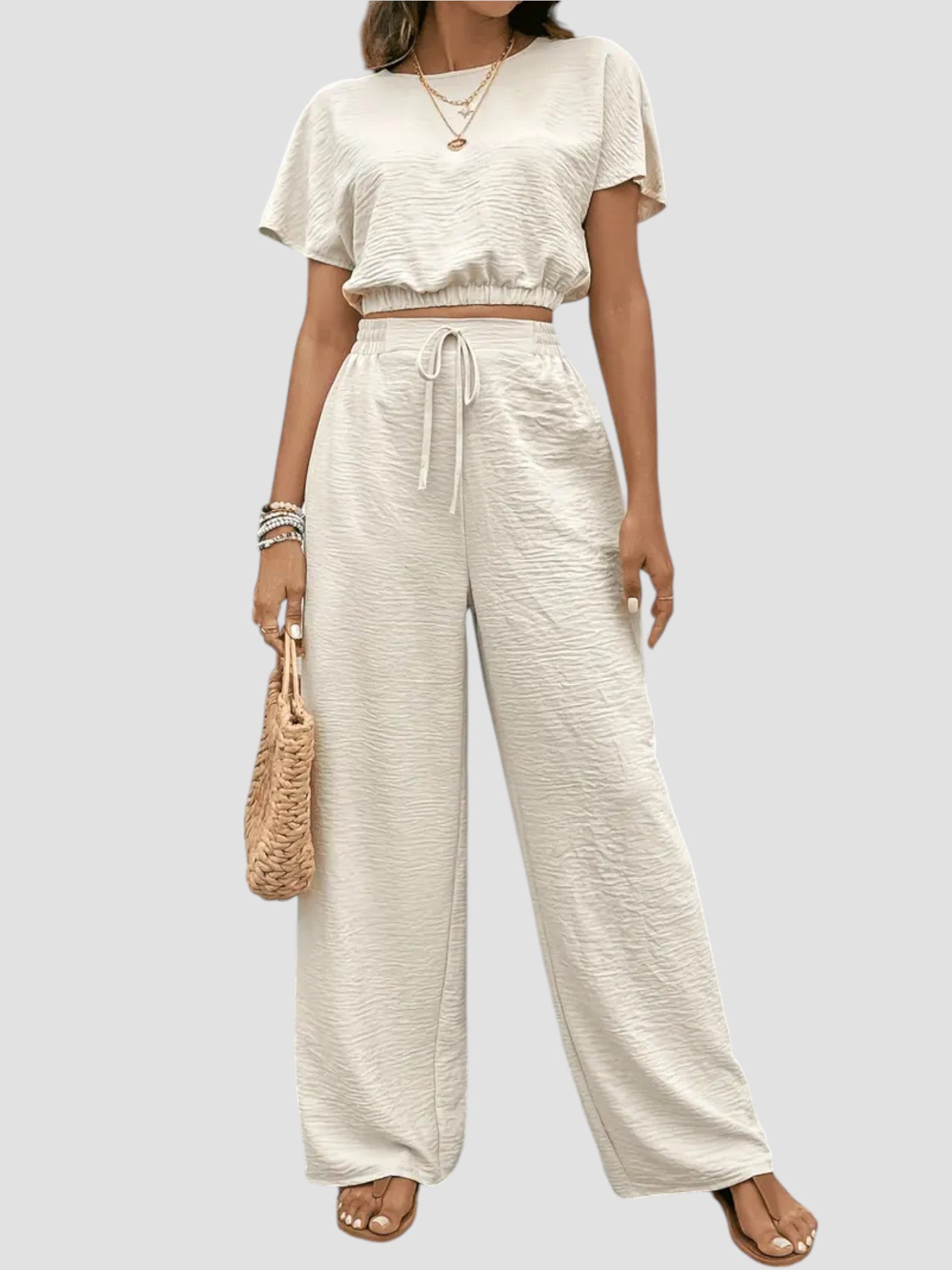 Coordinato – Giulia – Crop Top a Manica Ampia