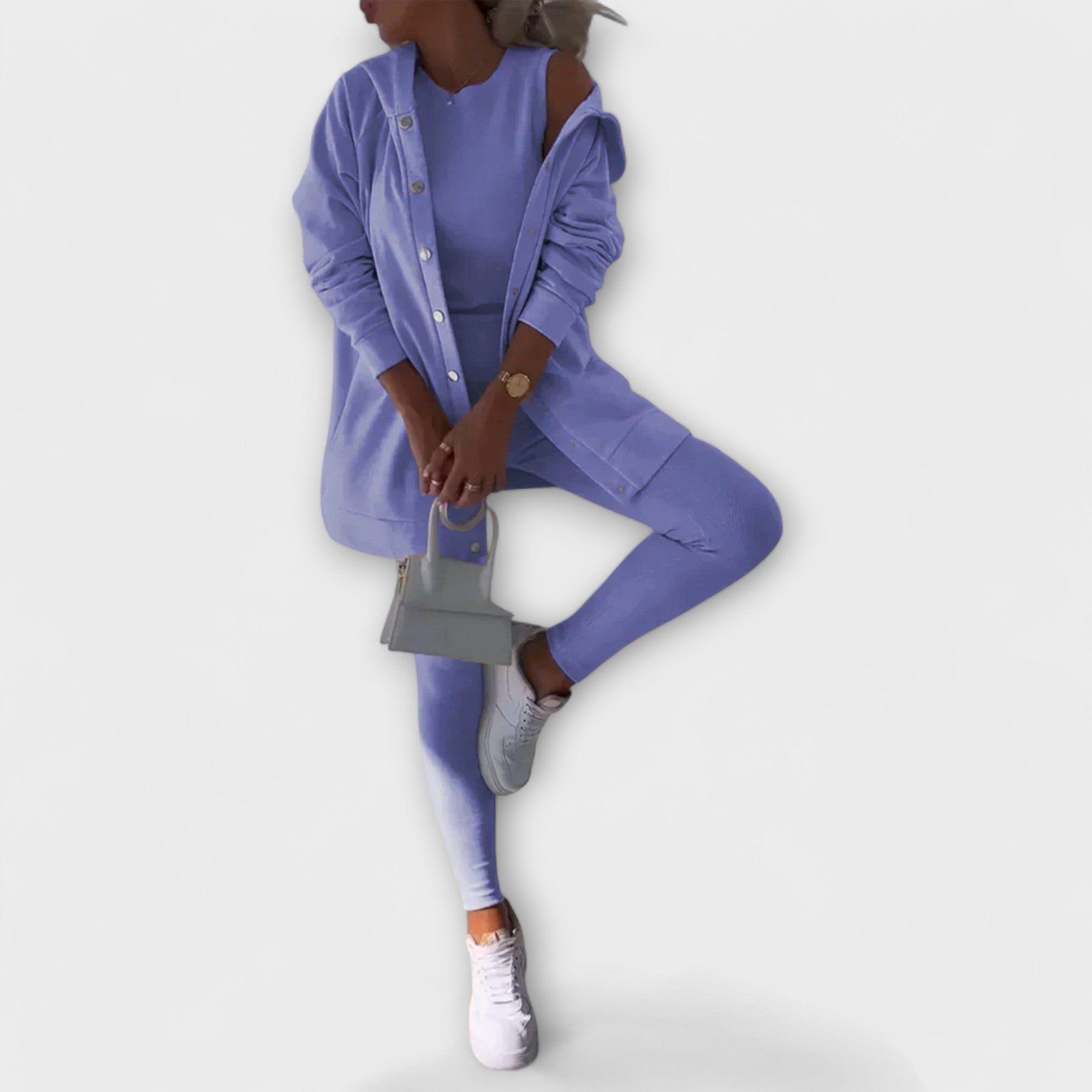 Completo Elegante – Beatrice – Cardigan con Cappuccio