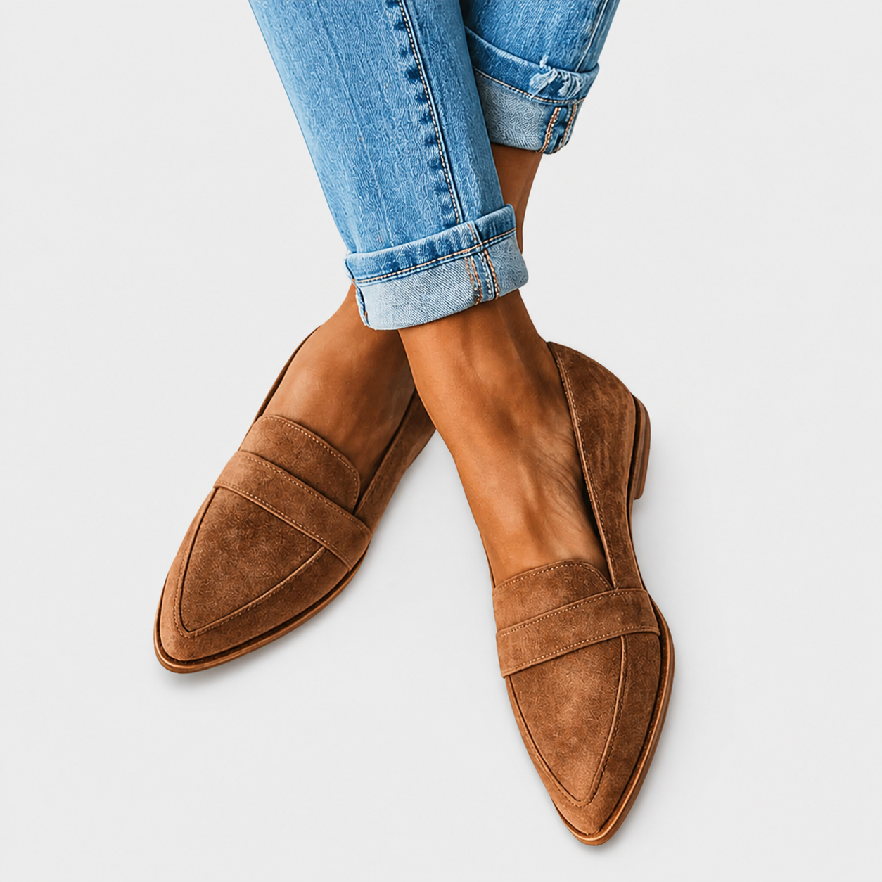 Pantofole in Camoscio – Giulia – Comfort Flessibile