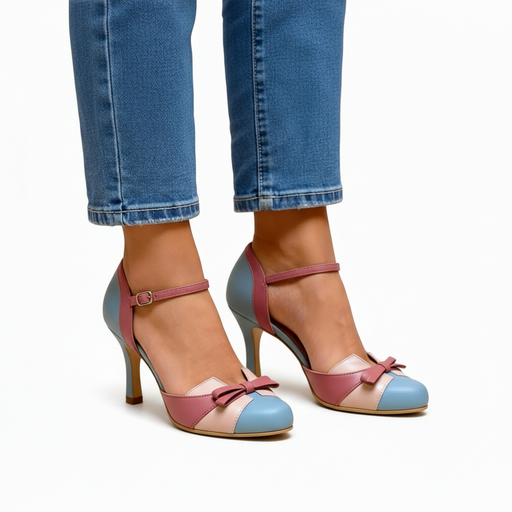Scarpe con Tacco – Elena – Cinturino Laterale Elegante