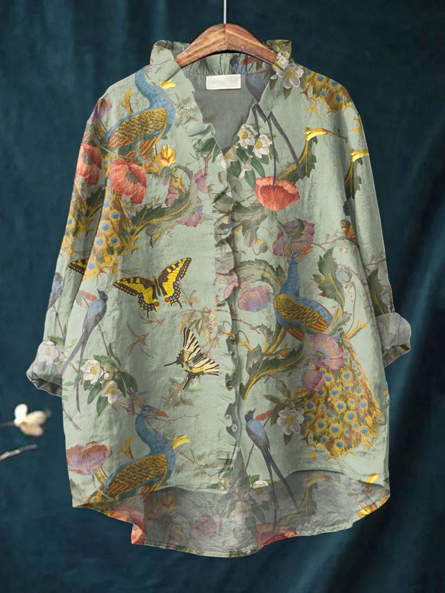 Blusa Elegante – Elena – Senza Maniche con Volant