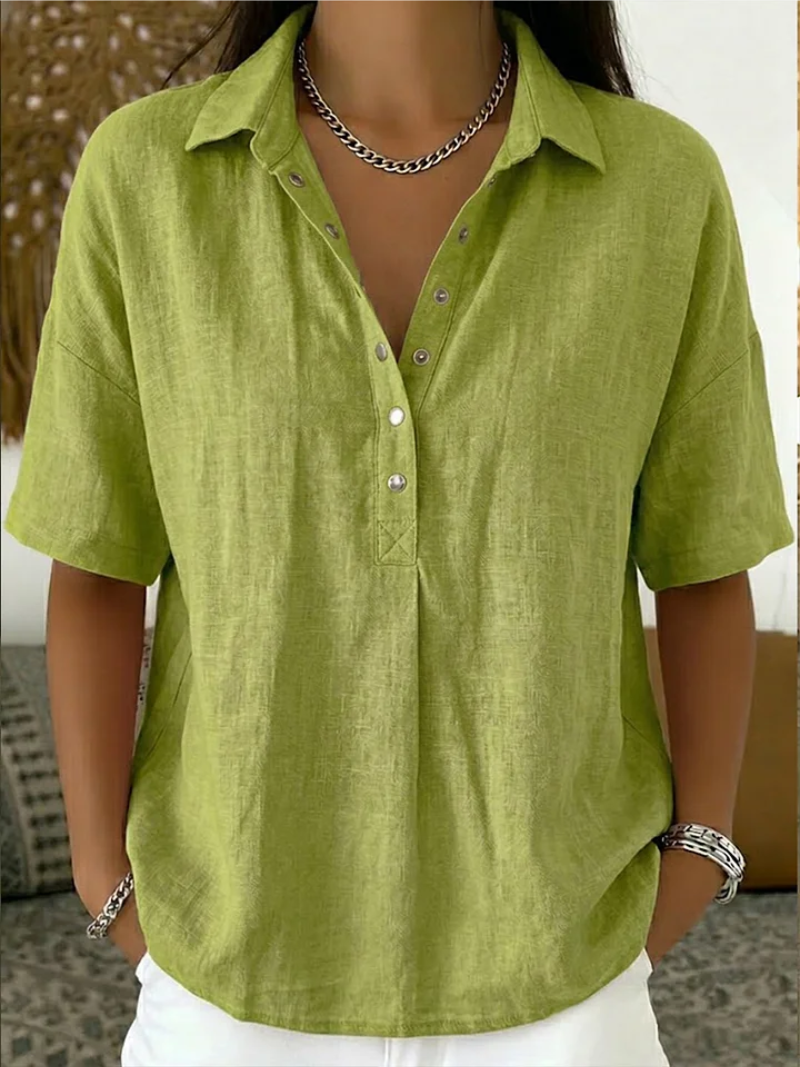 Camicia Ampia – Beatrice – Colletto e Abbottonatura
