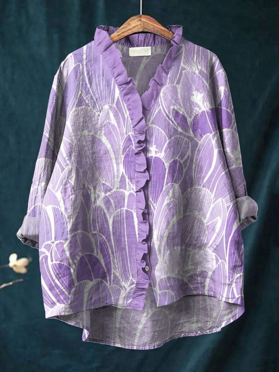 Blusa Elegante – Giulia – con Volant Femminile