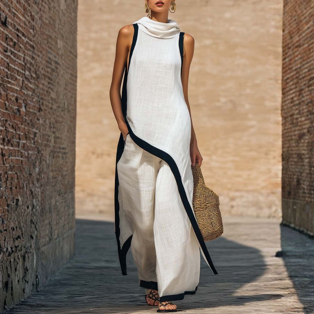Completo Elegante – Willow – Scollo Drappeggiato