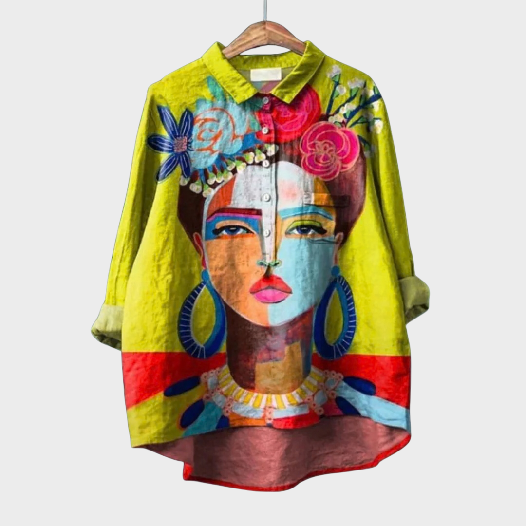 Blusa Elegante – Luna – Scollo con Dettaglio Raffinato