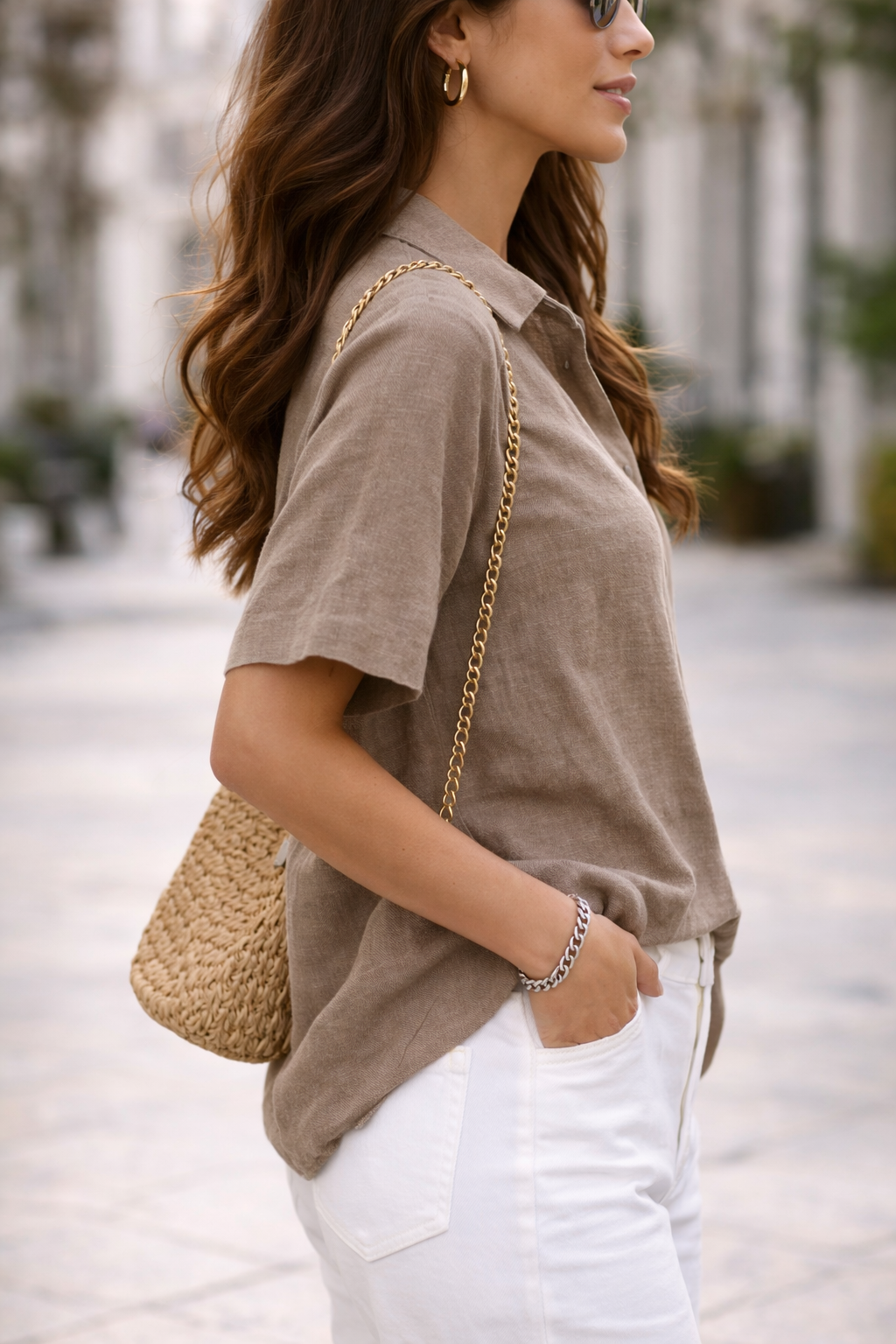 Camicia Ampia – Beatrice – Colletto e Abbottonatura