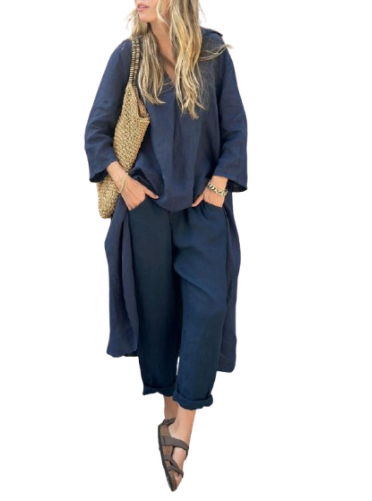 Completo Coordinato – Elena – Tunica Fluida da Passeggio