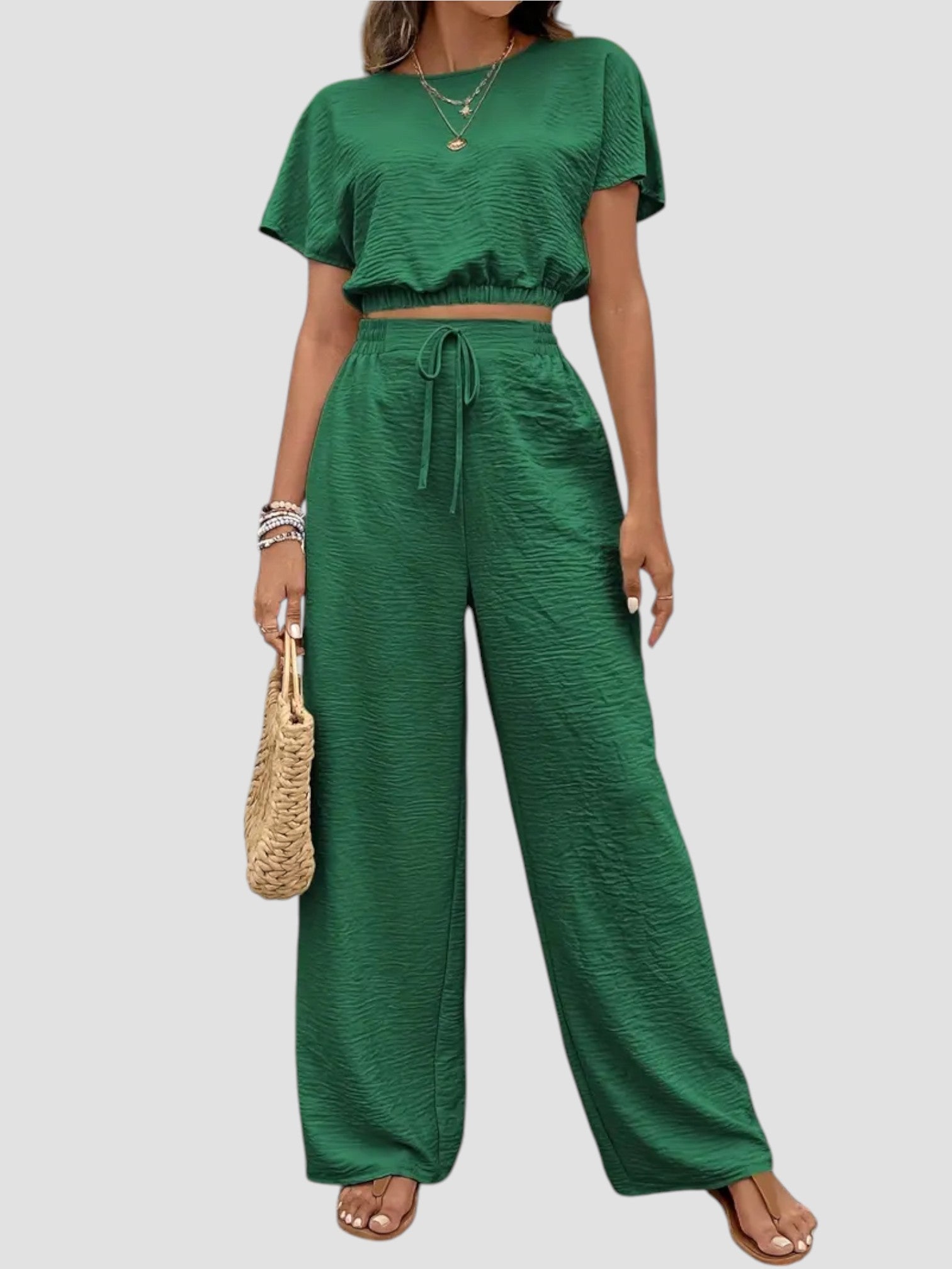 Coordinato – Giulia – Crop Top a Manica Ampia
