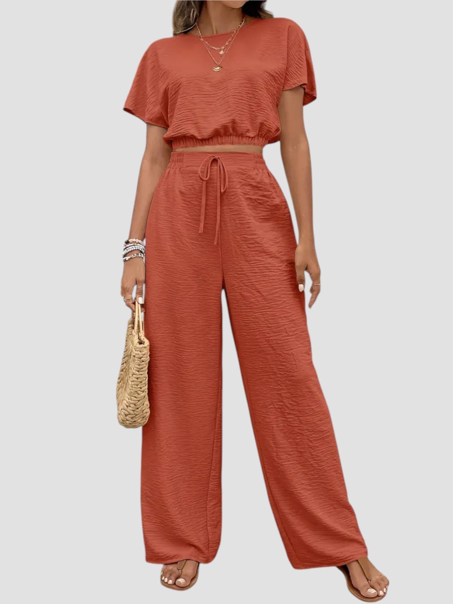 Coordinato – Giulia – Crop Top a Manica Ampia