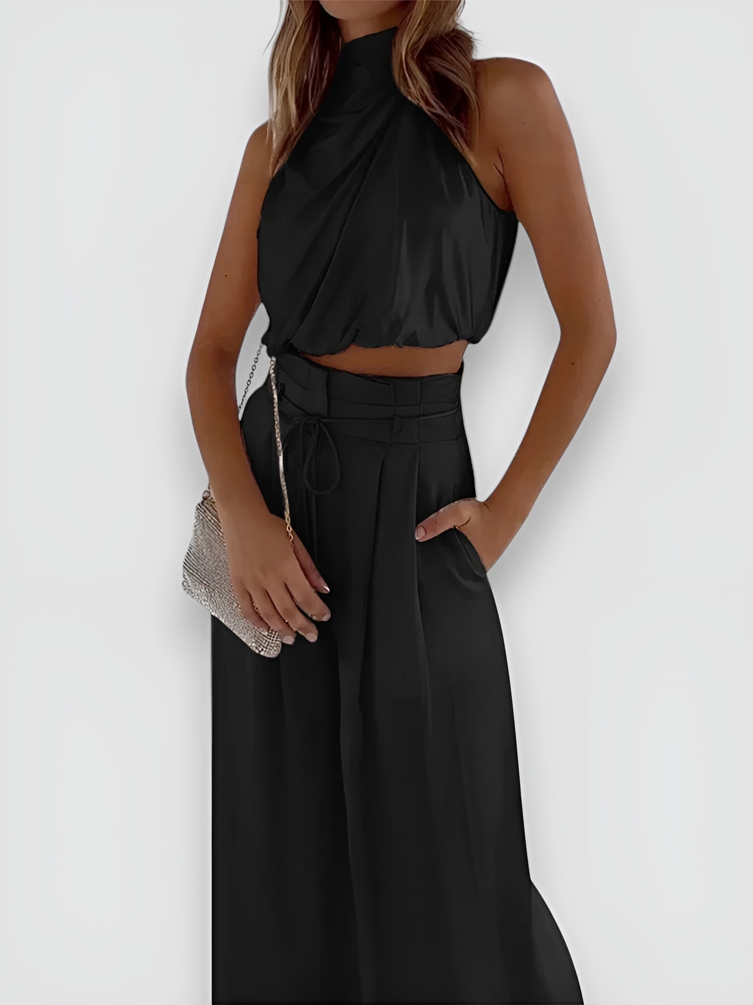 Completo Elegante – Giulia – Pantaloni a Gamba Larga