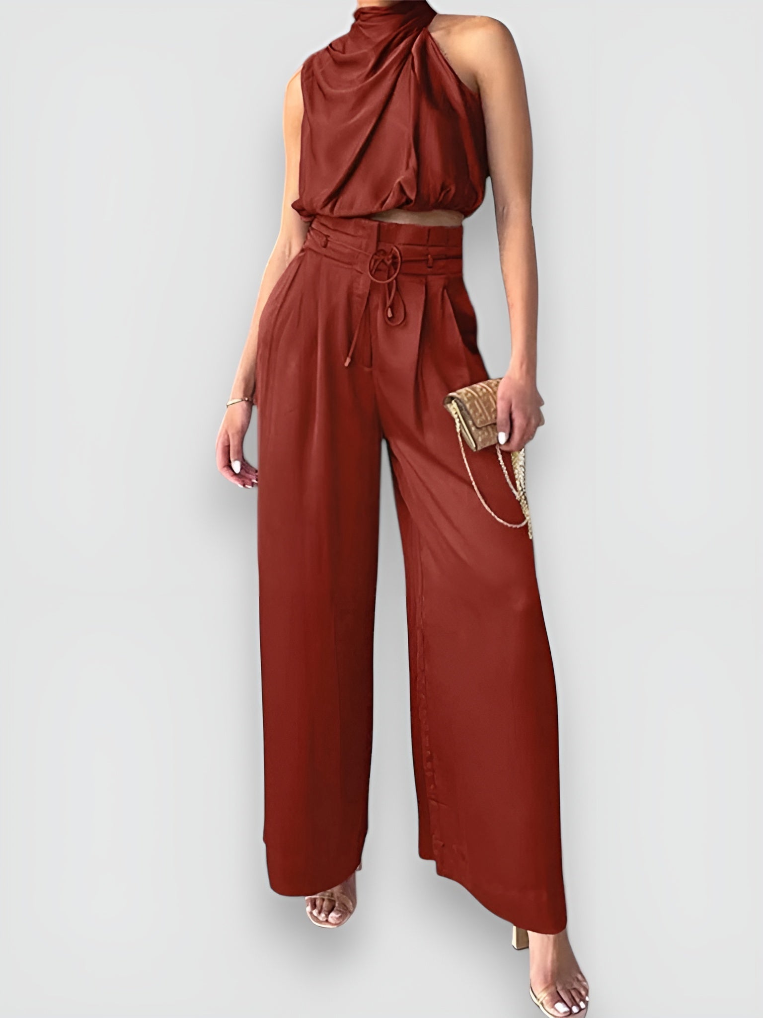 Completo Elegante – Giulia – Pantaloni a Gamba Larga