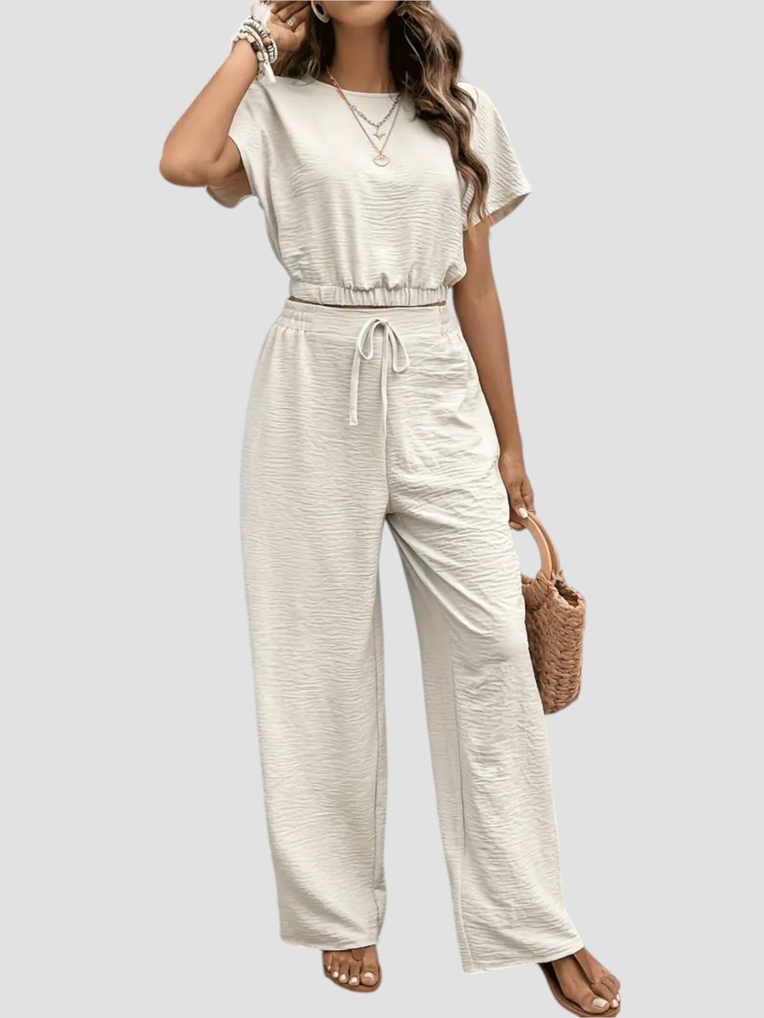Coordinato – Giulia – Crop Top a Manica Ampia