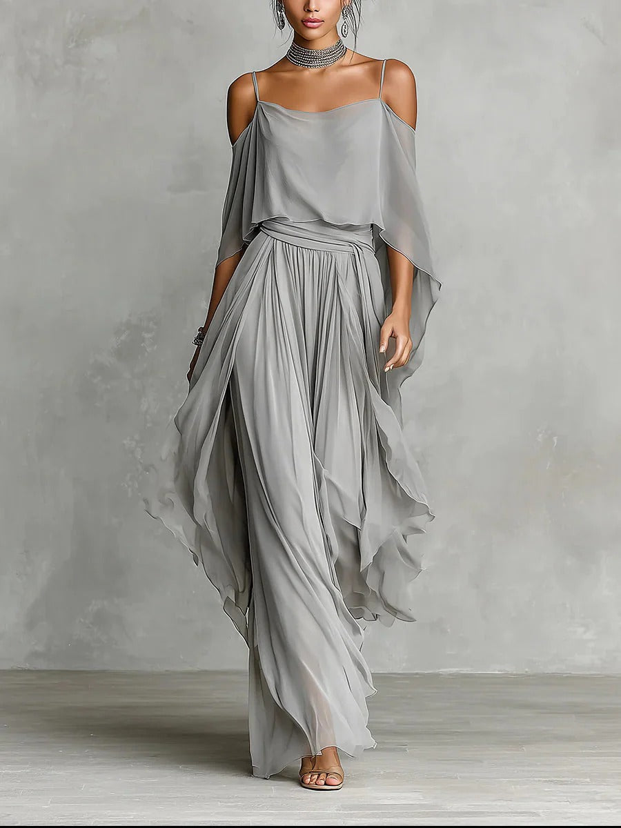 Completo Elegante – Elena – in Chiffon Fluido