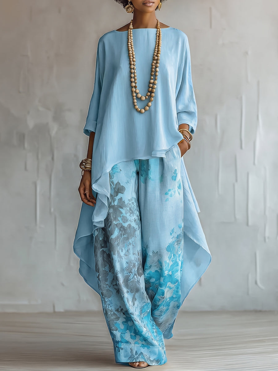 Completo Elegante – Valentina – Floreale e Fluido