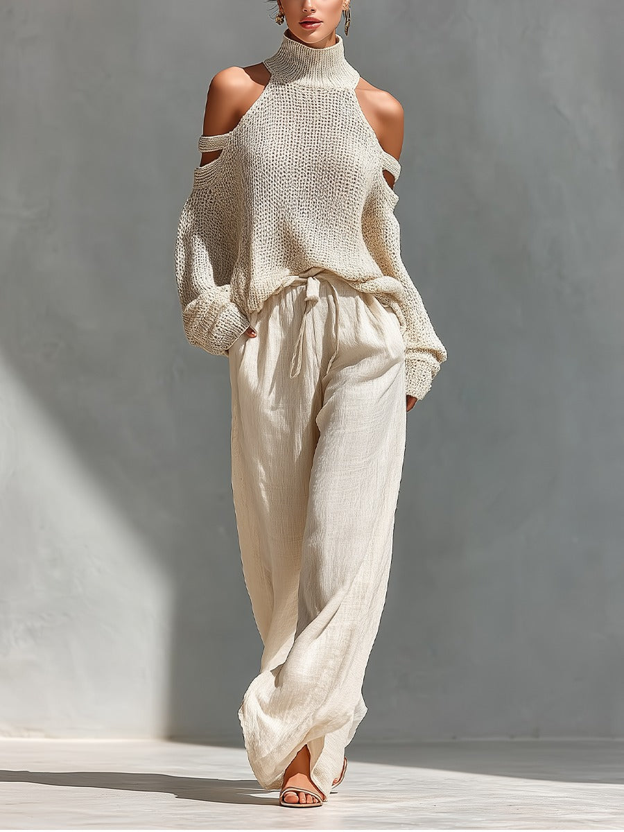 Completo Elegante – Beatrice – Pantaloni a Gamba Larga