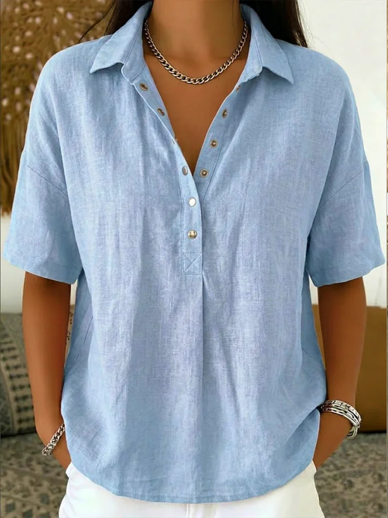 Camicia Ampia – Beatrice – Colletto e Abbottonatura