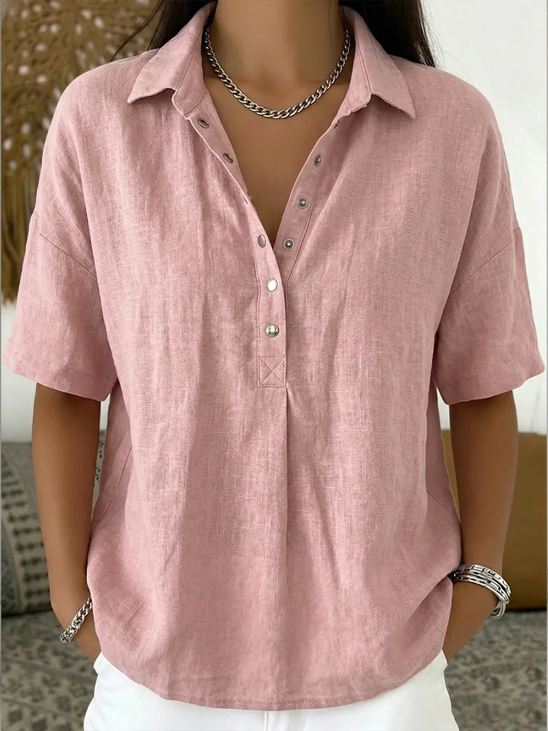 Camicia Ampia – Beatrice – Colletto e Abbottonatura