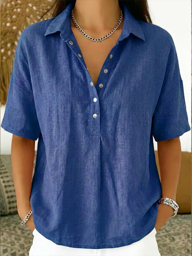 Camicia Ampia – Beatrice – Colletto e Abbottonatura