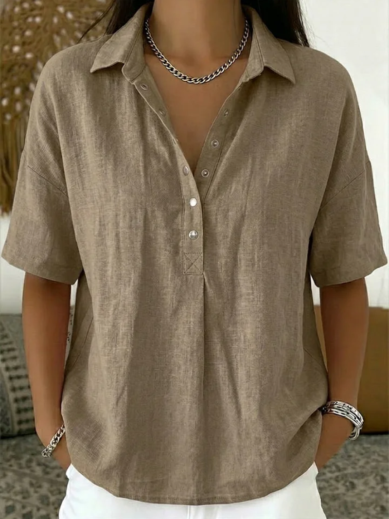 Camicia Ampia – Beatrice – Colletto e Abbottonatura