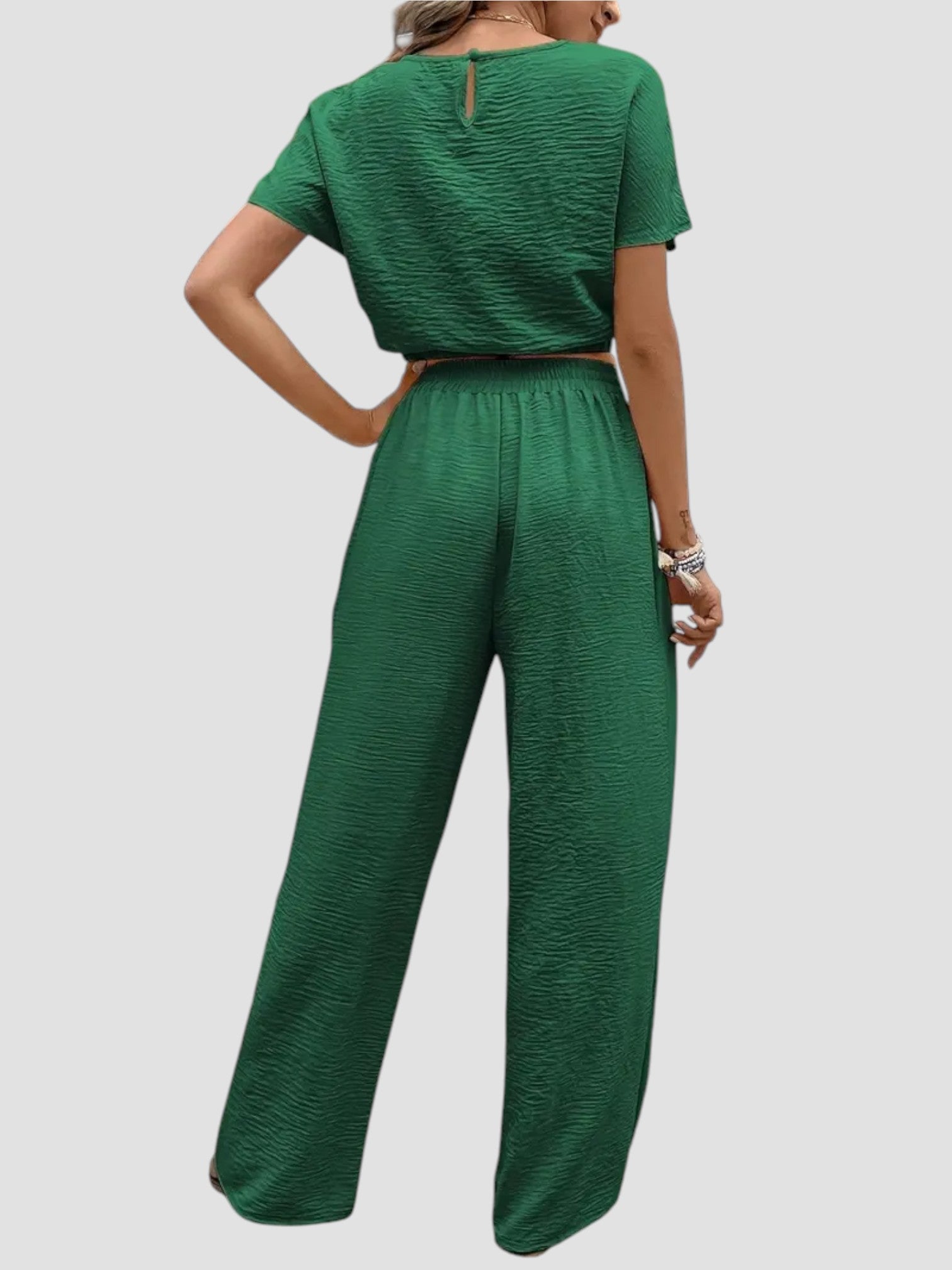 Coordinato – Giulia – Crop Top a Manica Ampia