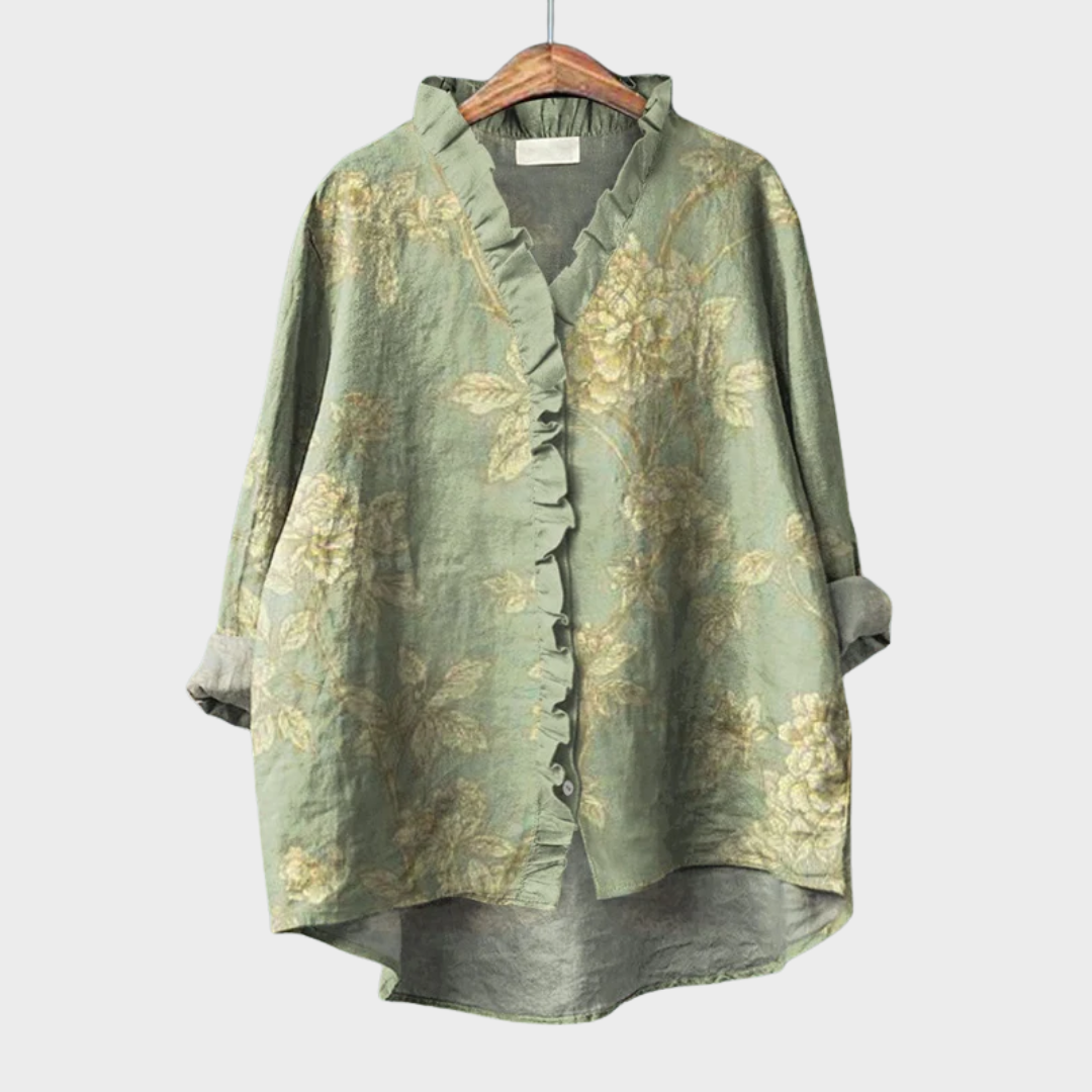 Blusa Elegante – Giulia – Bottoni a Manica Lunga
