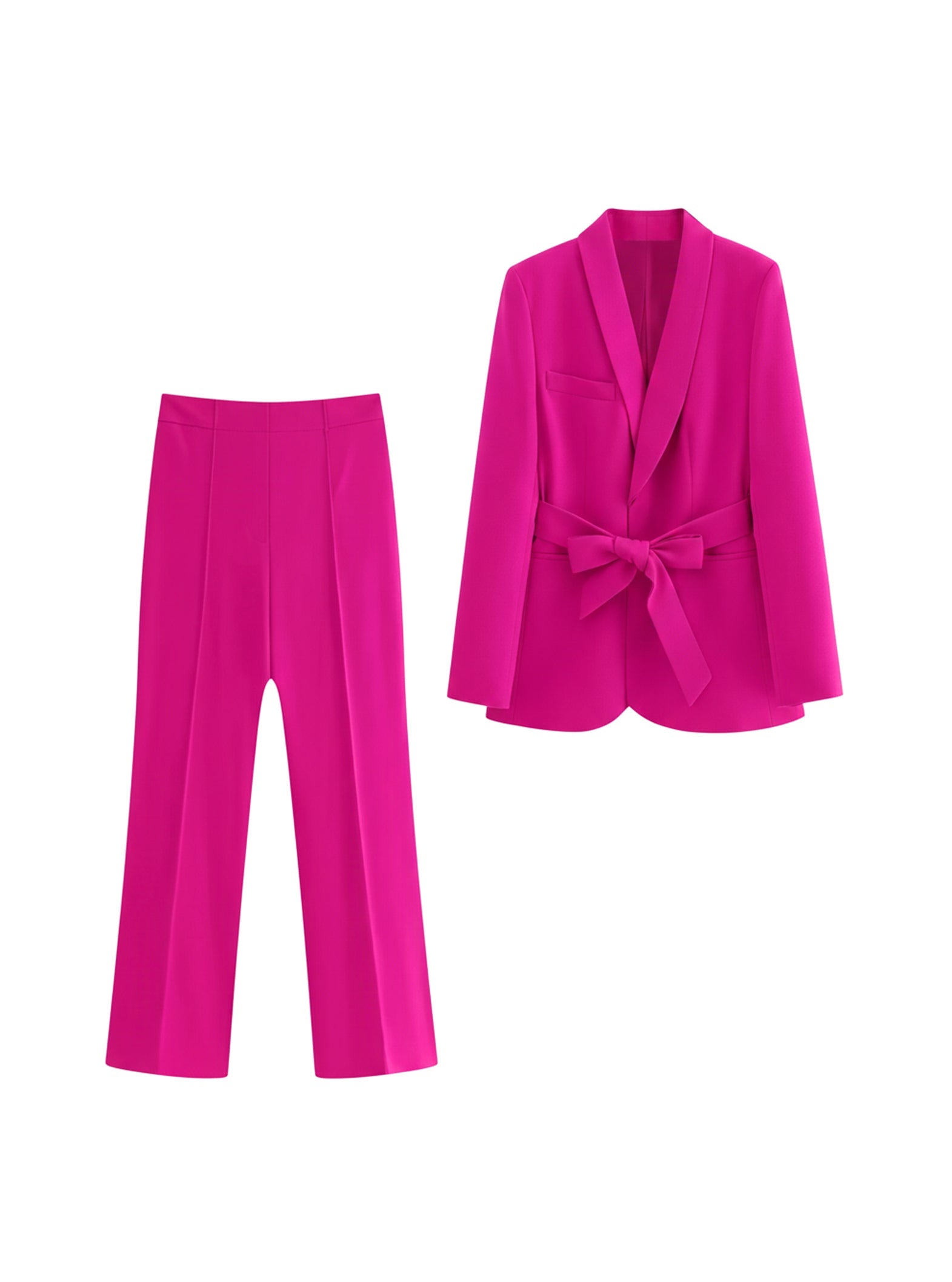 SOFIA Elegante – Chiara – Giacca con Cintura e Pantaloni Aderenti