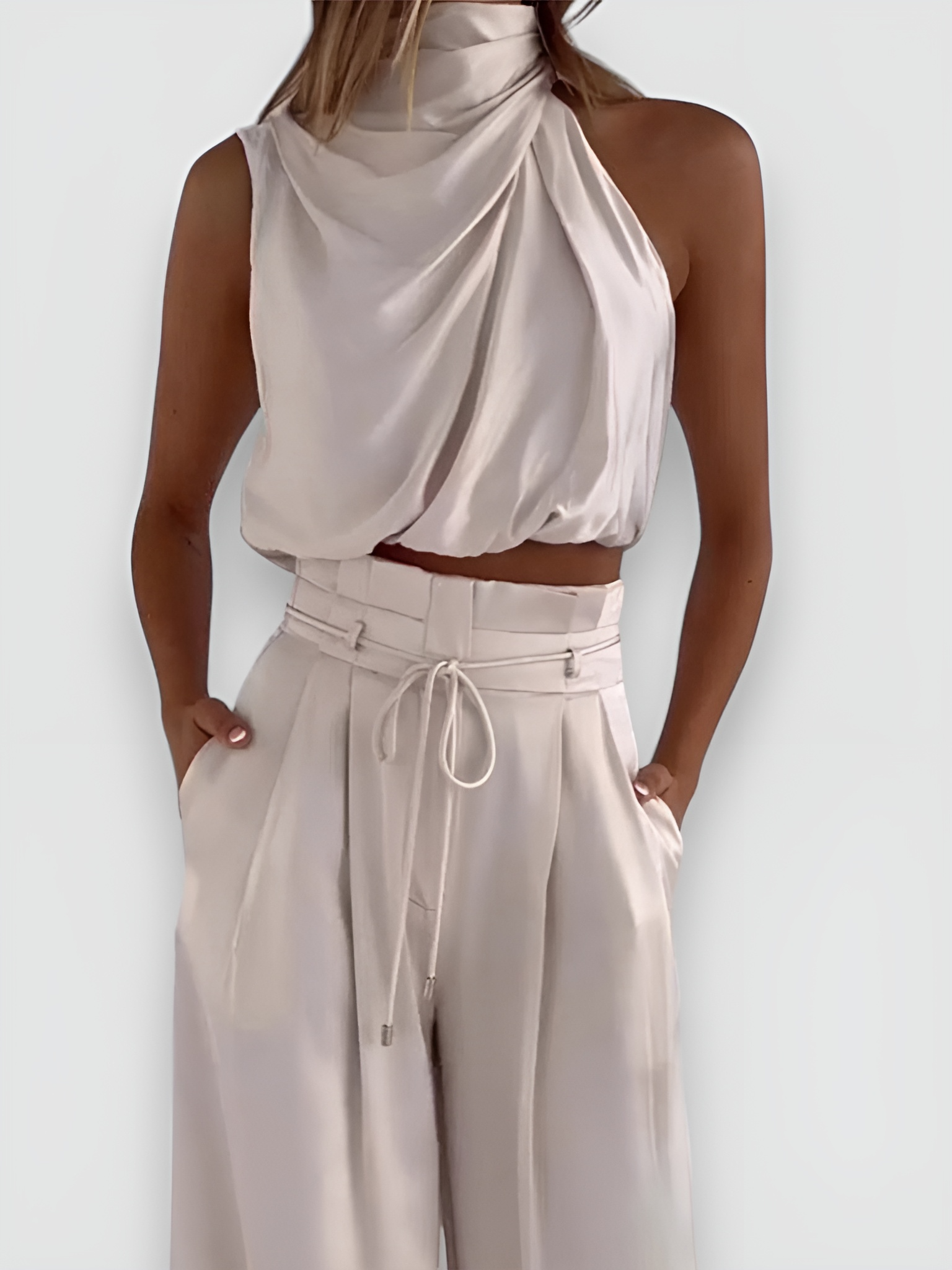 Completo Elegante – Giulia – Pantaloni a Gamba Larga