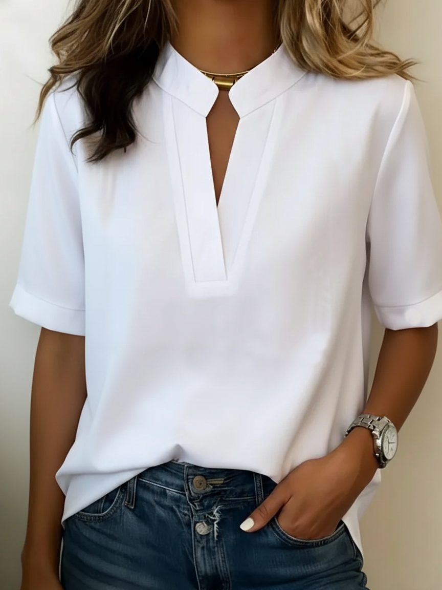 Blusa Elegante – Francesca – Collo Strutturato