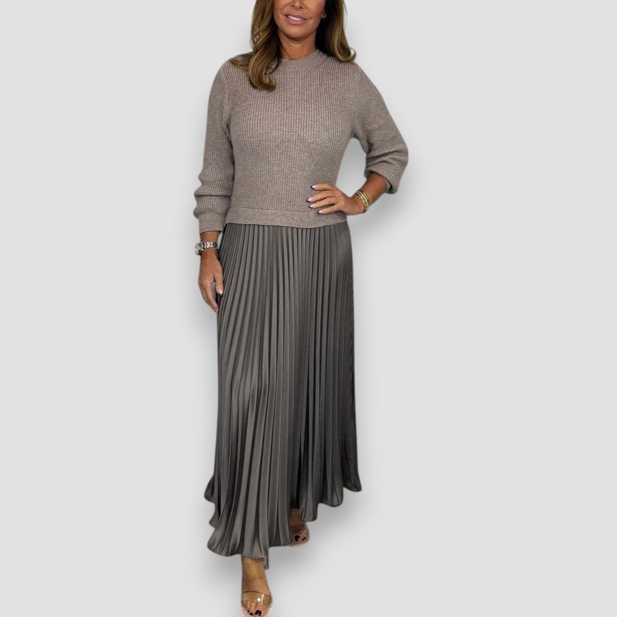 Completo Elegante – Elena – Gonna Plissettata
