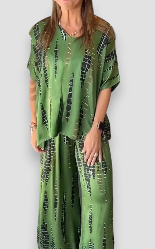 Completo Elegante – Nicole – Manica Corta in Tessuto Fluido