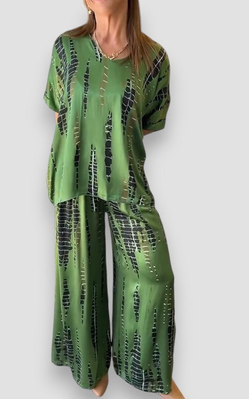 Completo Elegante – Nicole – Manica Corta in Tessuto Fluido
