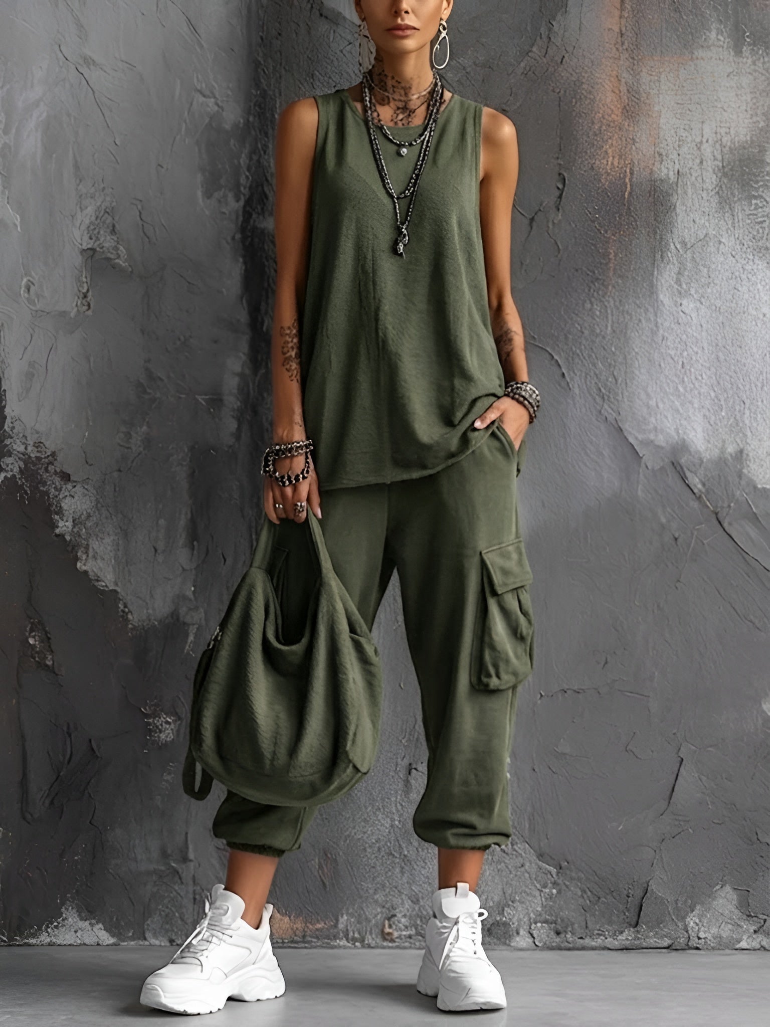 Completo Casual – Ella – Tessuto Fluido e Rilassato