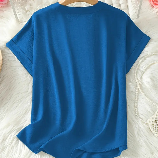 Blusa Elegante – Chiara – Scollo a V Arrotolato