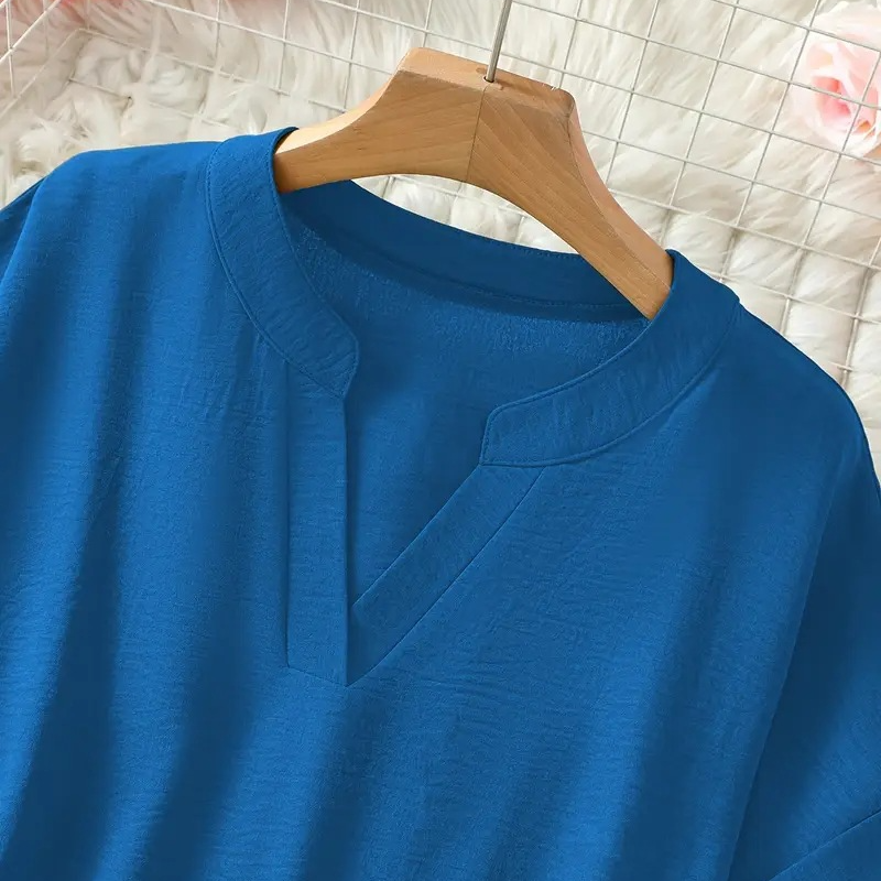 Blusa Elegante – Chiara – Scollo a V Arrotolato